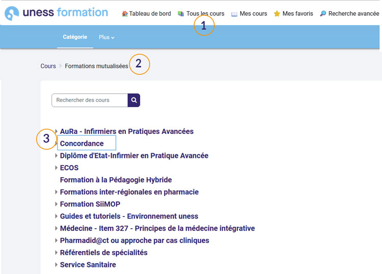 acces formation par concordance rhumato pédiatrique